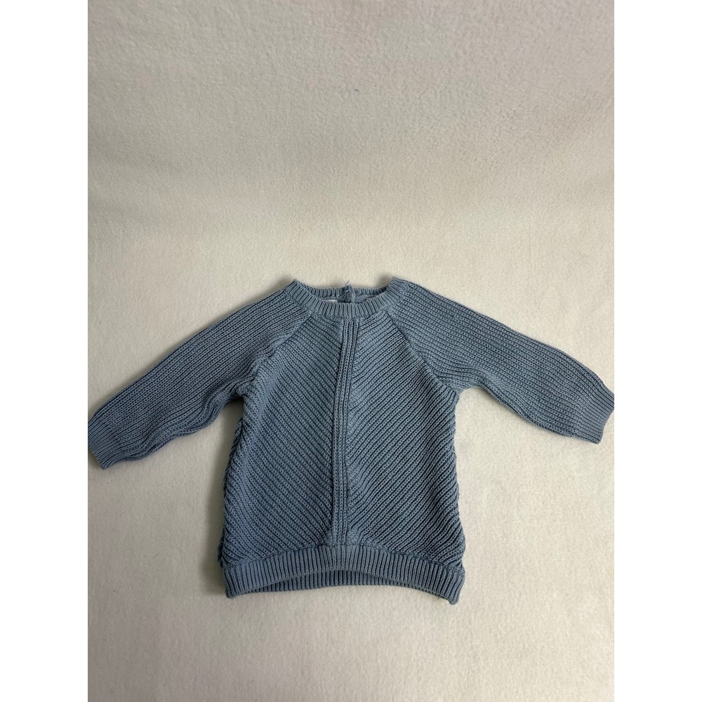 Classic Coastal Feltman Brothers Toddler 2T Blue Cotton Knit Button Back Sweater